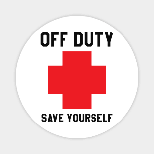 Lifeguard - Off duty save yourself Magnet